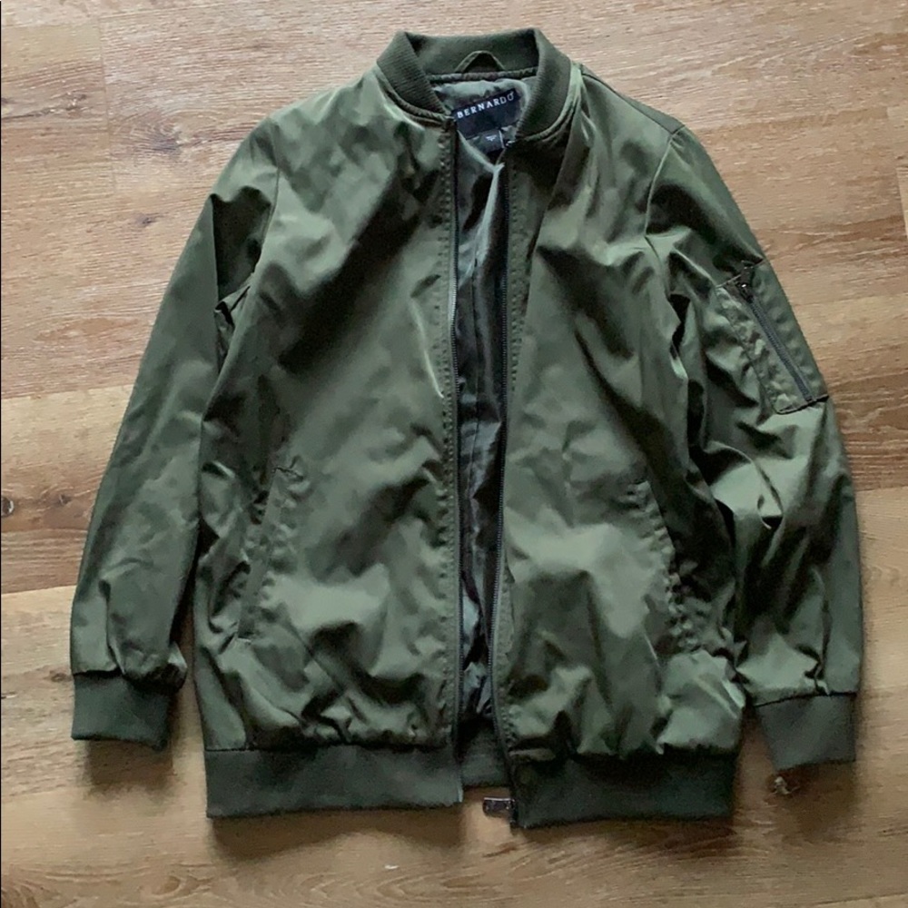 Green Bernardo bomber jacket